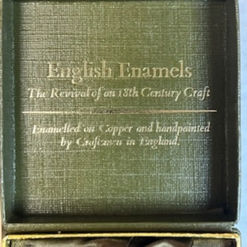 Crummles English Enamels Mourning Dove Trinket Box My Love Ill Treat With Kisses - Picture 2 of 9